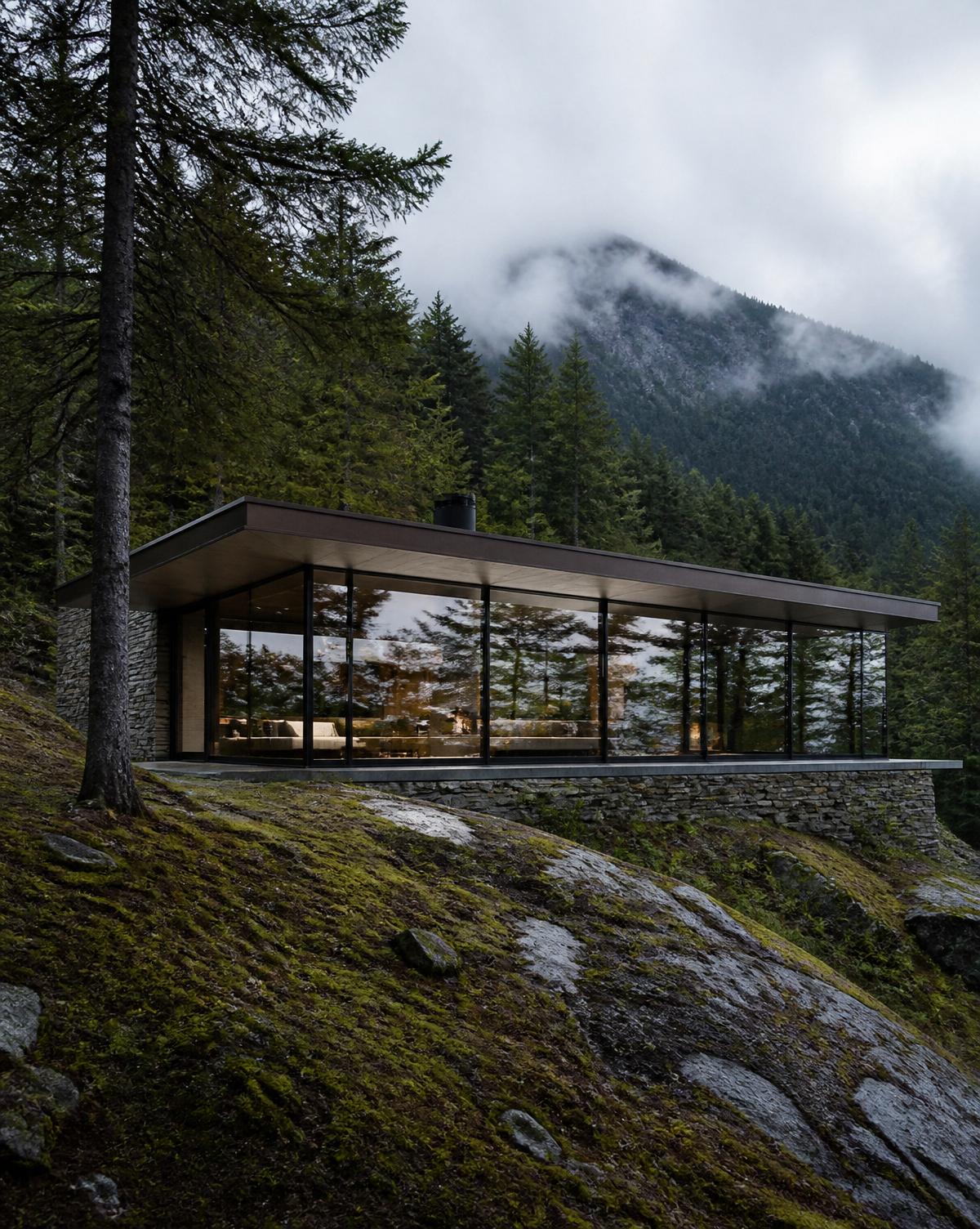 Modelo Glass Pavilion — casa contemporânea na serra
